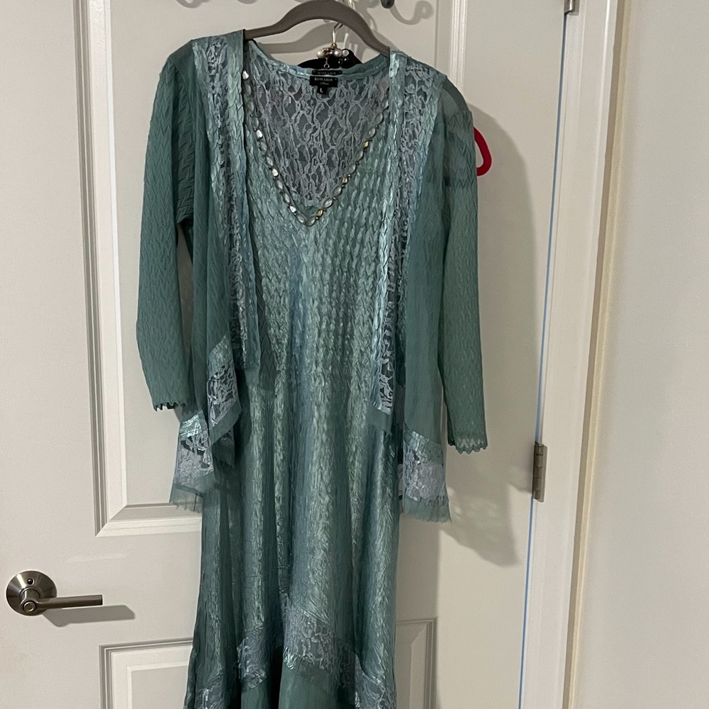 Komarov dress and jacket. Very light weight and elegant.Size L